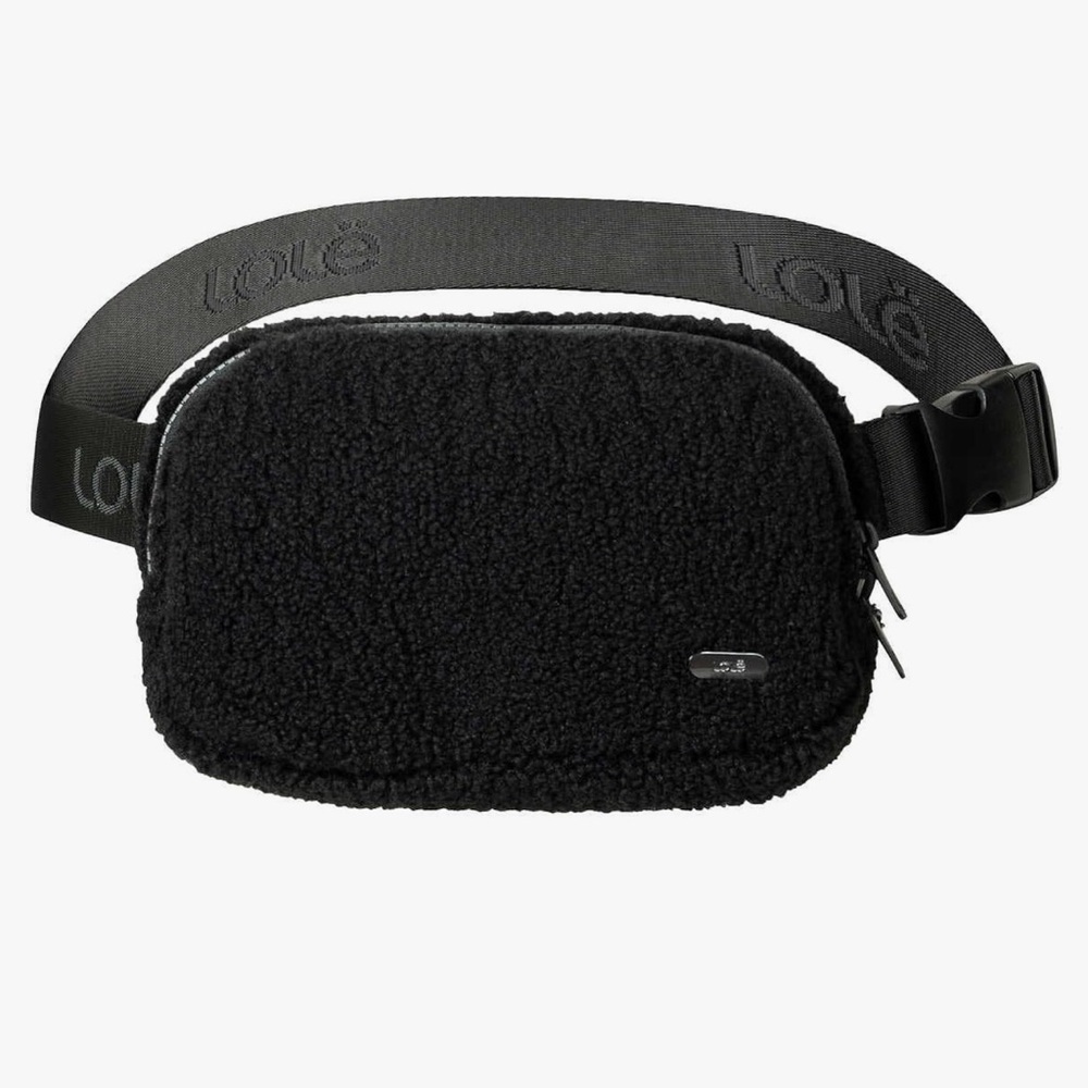Lolë Black Sherpa Belt Bag (NWT in Package)